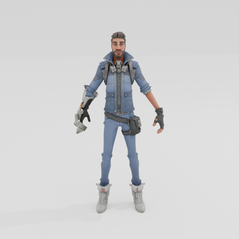 Range Deadeye - Fortnite 3D Model .c4d .max .obj .3ds .fbx .stl .blend 