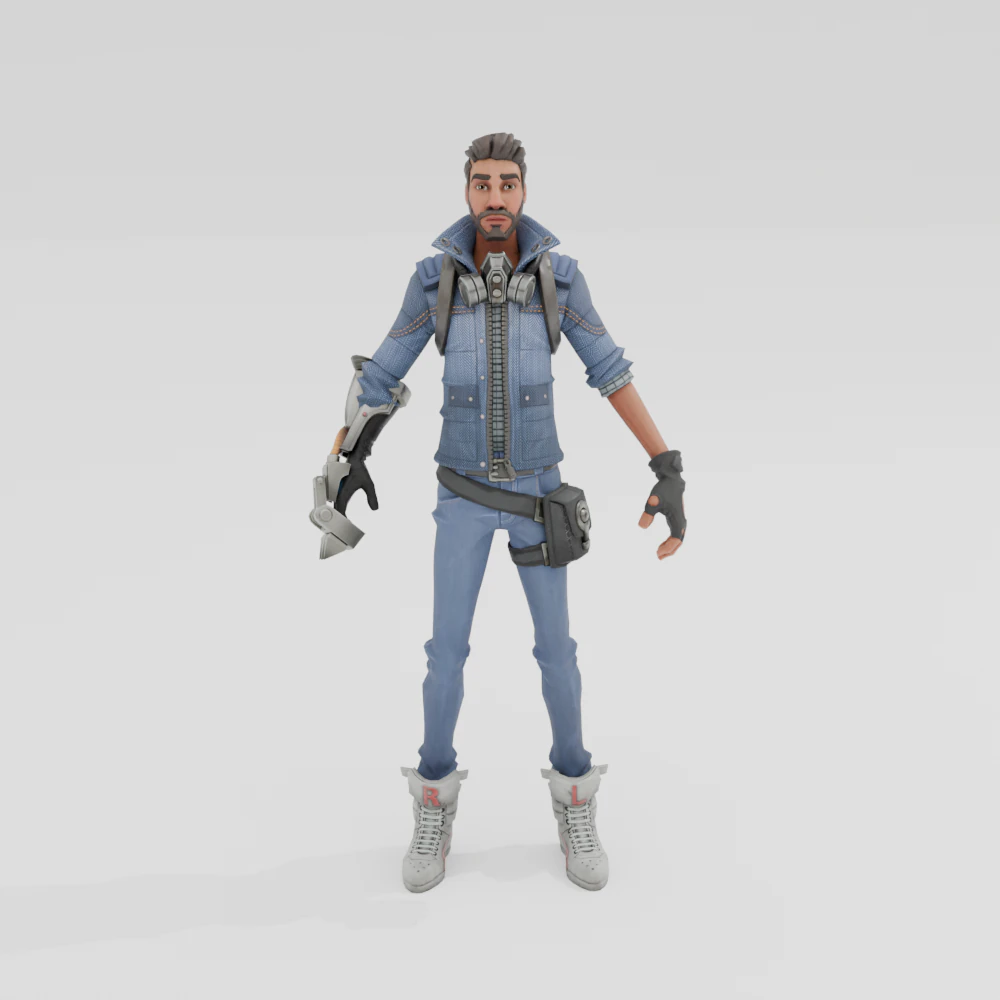 Range Deadeye - Fortnite 3D Model .c4d .max .obj .3ds .fbx .stl .blend 