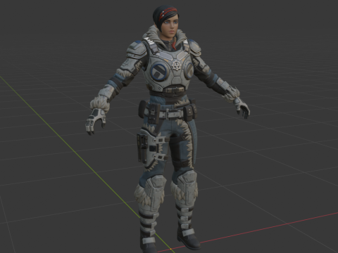 Kate Diaz - Fortnite Model 3D