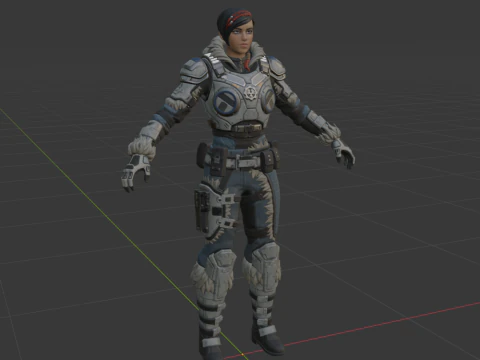 Kate Diaz - Fortnite 3D Model