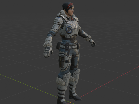 Kate Diaz - Fortnite Model 3D
