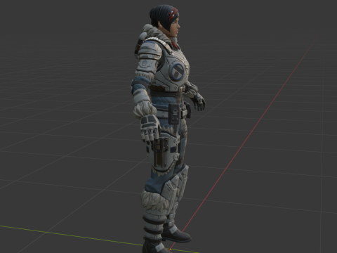 Kate Diaz - Fortnite Model 3D