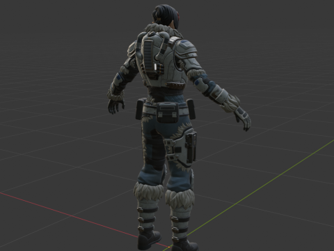 Kate Diaz - Fortnite Model 3D