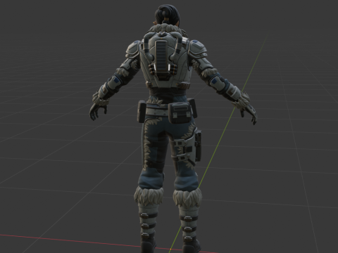 Kate Diaz - Fortnite Model 3D