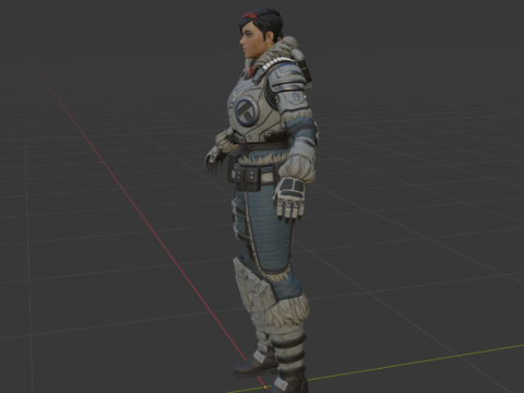 Kate Diaz - Fortnite Model 3D