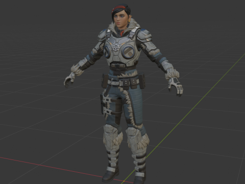 Kate Diaz - Fortnite Model 3D