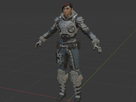 Kate Diaz - Fortnite 3D Model