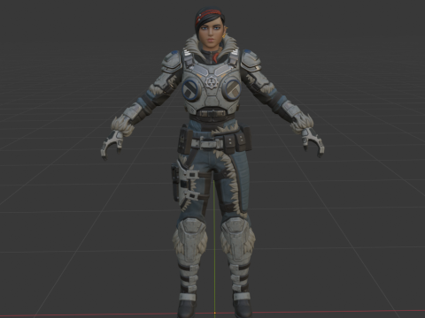 Kate Diaz - Fortnite Model 3D