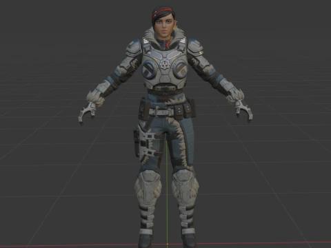Kate Diaz - Fortnite 3D Model
