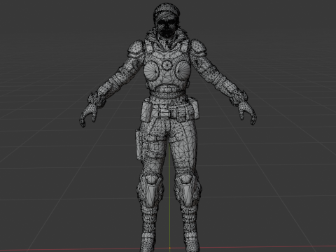 Kate Diaz - Fortnite Model 3D