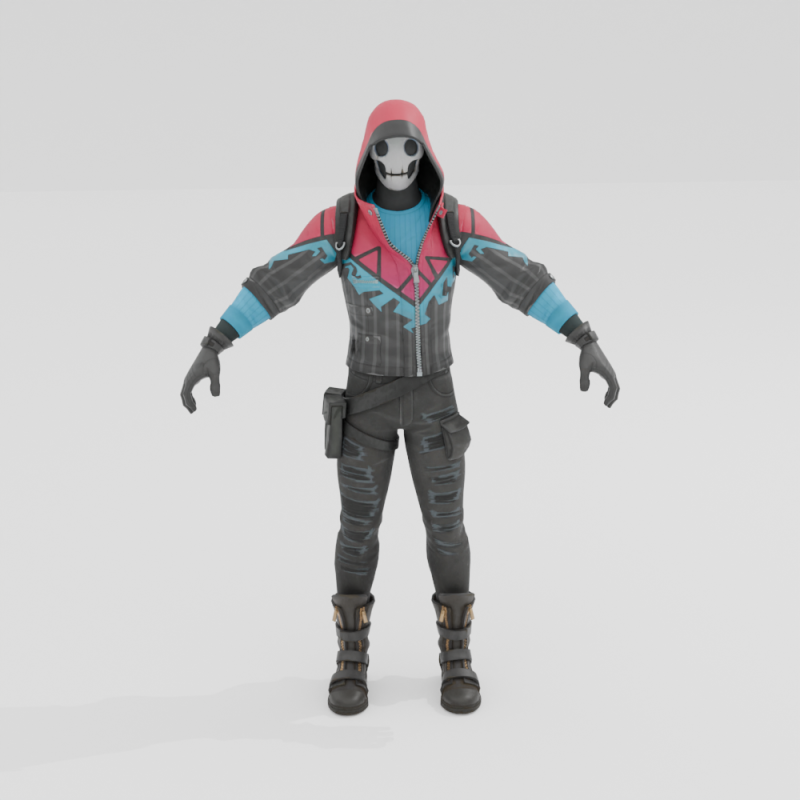 Bonehead - Fortnite 3Dモデル .c4d .max .obj .3ds .fbx .stl .blend 