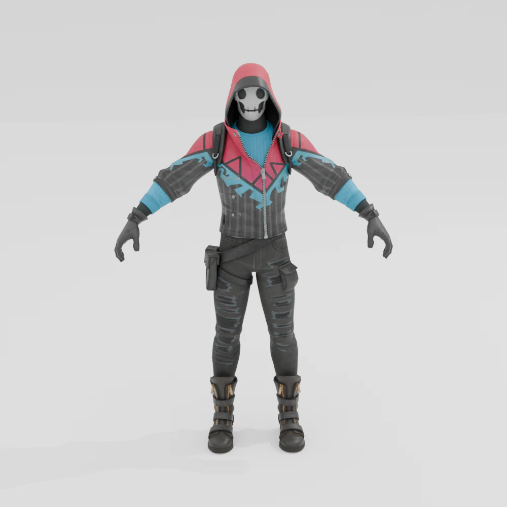 Bonehead - Fortnite 3D Model .c4d .max .obj .3ds .fbx .stl .blend