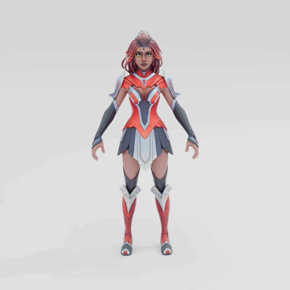 Valor - Fortnite 3D Model .c4d .max .obj .3ds .fbx .stl .blend 