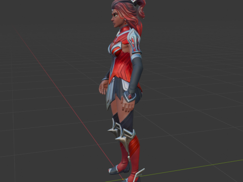 Valor - Fortnite 3Dモデル