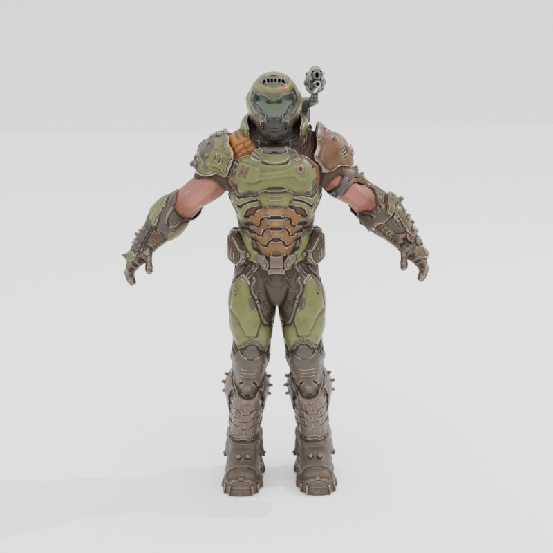 Doom Slayer - Fortnite 3Dモデル .c4d .max .obj .3ds .fbx .stl .blend 