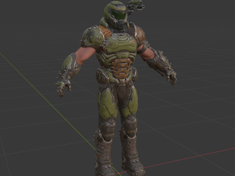 Doom Slayer - Fortnite 3Dモデル