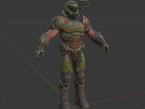 Doom Slayer - Fortnite 3D Model