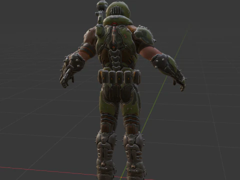 Doom Slayer - Fortnite 3D Model