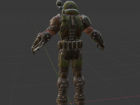 Doom Slayer - Fortnite 3D Model