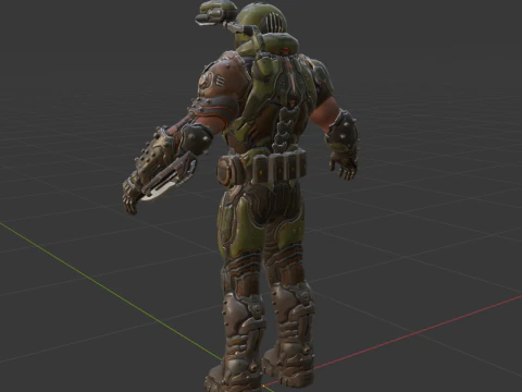 Doom Slayer - Fortnite 3D Model