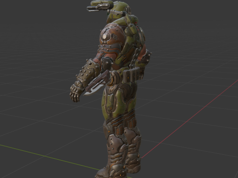 Doom Slayer - Fortnite 3Dモデル