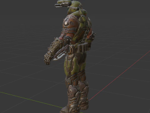 Doom Slayer - Fortnite 3D Model
