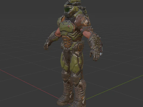 Doom Slayer - Fortnite 3D Model