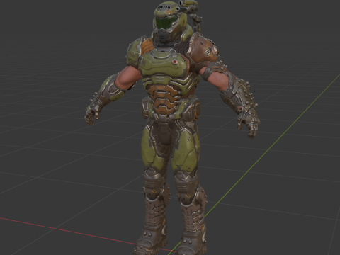 Doom Slayer - Fortnite 3Dモデル