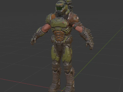 Doom Slayer - Fortnite 3D Model