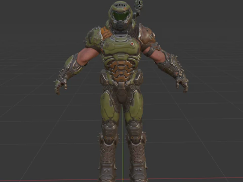 Doom Slayer - Fortnite 3D Model