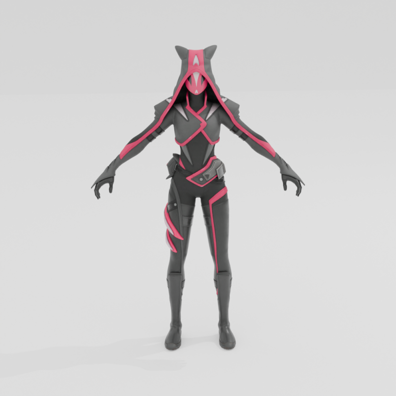 Sayara - Fortnite 3D Model .c4d .max .obj .3ds .fbx .stl .blend 