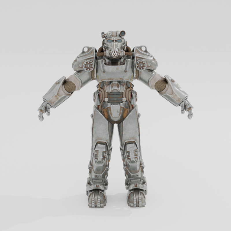 T-60 Power Armor - Fortnite 3D Модель .c4d .max .obj .3ds .fbx .stl .blend 