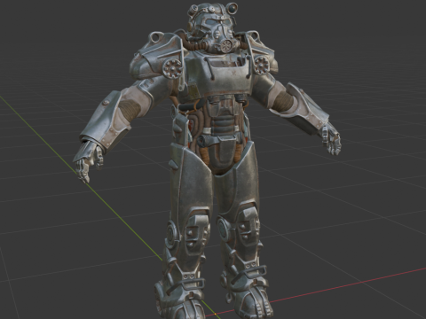 T-60 Power Armor - Fortnite 3D Модель
