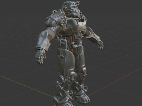 T-60 Power Armor - Fortnite 3D Модель