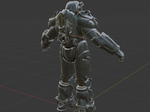 T-60 Power Armor - Fortnite 3D Модель