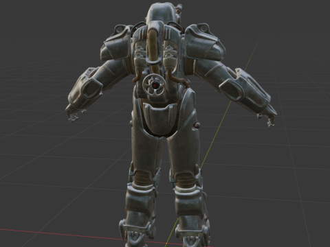 T-60 Power Armor - Fortnite 3D Модель