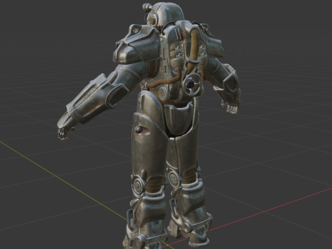 T-60 Power Armor - Fortnite 3D Модель