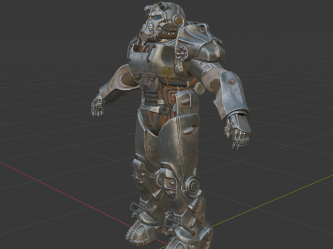 T-60 Power Armor - Fortnite 3D Модель