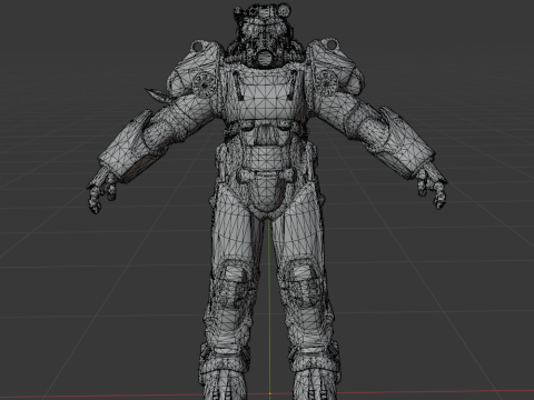 T-60 Power Armor - Fortnite 3D Модель