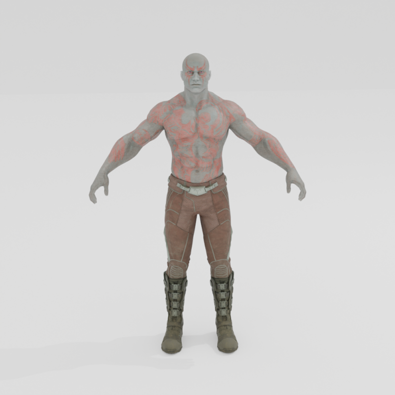 Drax - Fortnite Modèle 3D .c4d .max .obj .3ds .fbx .stl .blend 