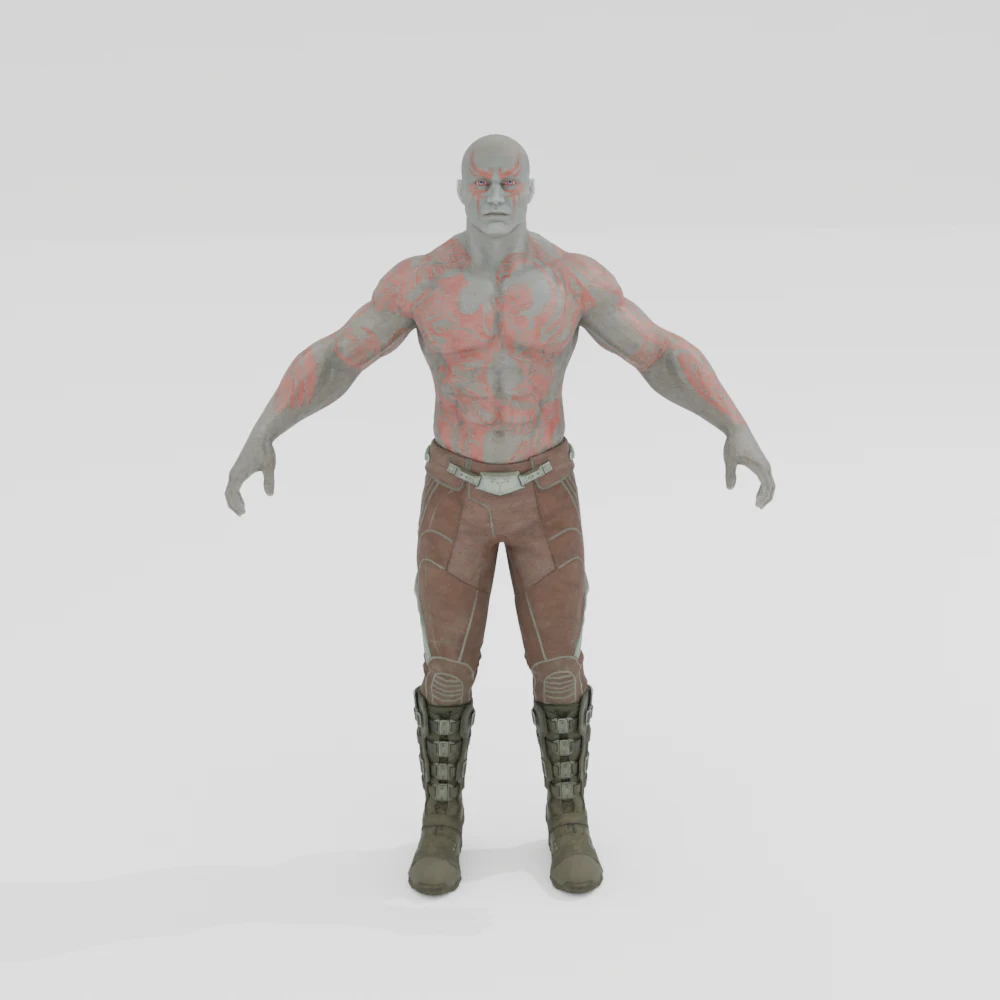 Drax - Fortnite 3D Model .c4d .max .obj .3ds .fbx .stl .blend 