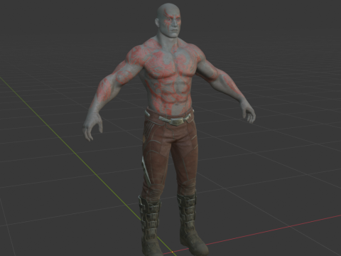Drax - Fortnite Modèle 3D