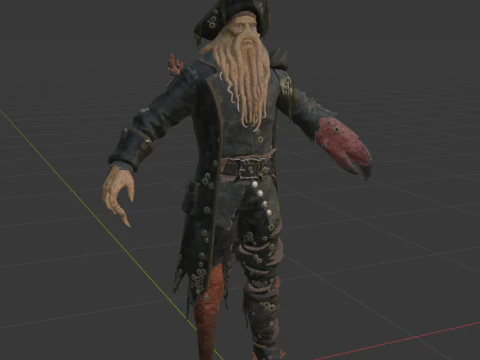 Davy Jones - Fortnite 3D Model