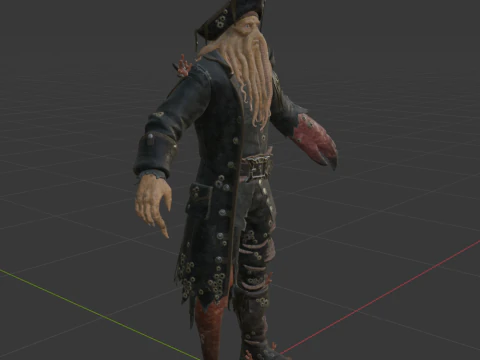 Davy Jones - Fortnite 3D Model