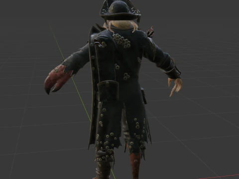 Davy Jones - Fortnite 3D Model