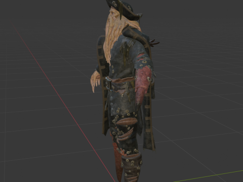 Davy Jones - Fortnite 3D 模型