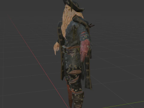 Davy Jones - Fortnite 3D Model