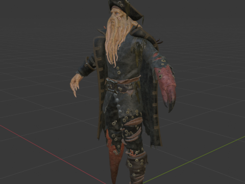 Davy Jones - Fortnite 3D 模型