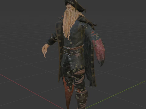 Davy Jones - Fortnite 3D Model