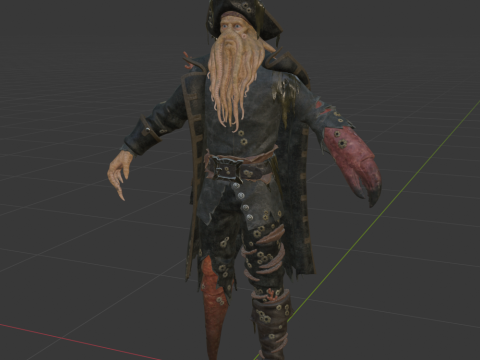 Davy Jones - Fortnite 3D 模型